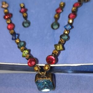Avon Vibrant Jewel-Toned Necklace Set